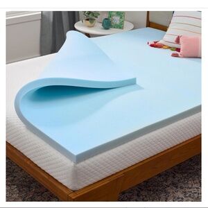 NIB Linenspa Memory Foam Mattress Topper, Queen 2 Inch Gel Infused Cooling